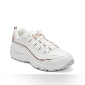 Easy Spirit Cream Sneakers with Animal Print Sz 10W